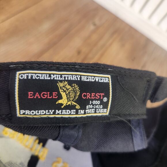 USS Billings LCS-15 Naval Ship Strapback Hat Cap Blue Navy USA Eagle Crest - Picture 10 of 10
